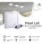 Panel LED Aplicar Cuadrado 12w Luz Neutra 4100k Werke - Pack x4