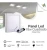 Panel Plafón LED 18w Aplicar Cuadrado Color Blanco Luz Fría Werke - Pack x4
