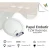 Panel Plafón LED 12w Embutir Redondo Luz Cálida Werke - Pack x4