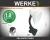 Velador con Pinza LED Rojo Werke