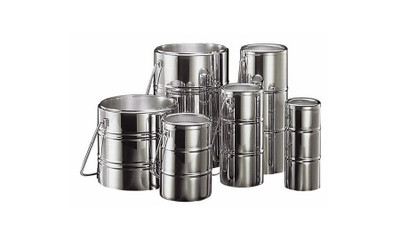 Dilvac Stainless Steel Dewars with Handles and Locking Lids