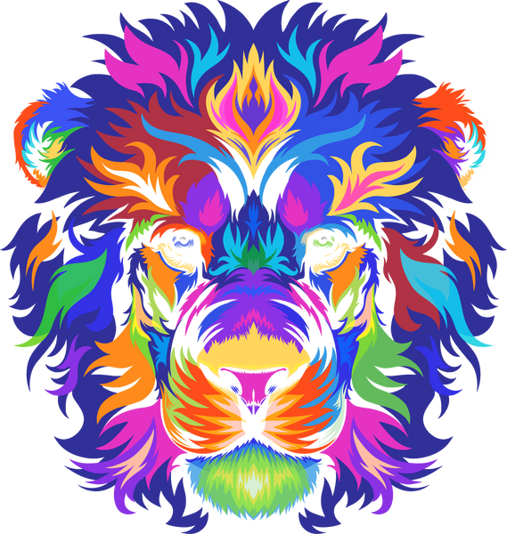 rainbow lion