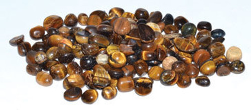 1 lb Tiger Eye tumbled chips 5-7mm 1 lb Tiger Eye tumbled chips 5-7mm