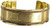 Triple Moon copper and brass bracelet