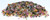 1 lb Tourmaline, Rainbow tumbled chips 2-4mm
