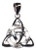5/8" Triquetra sterling pendant