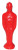 7 1/4in. Red Male candle