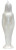 7 1/4in. White Woman candle