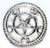 3in. Silver Plated Brass Pentagram altar tile