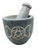 2 1/2" dia X 3" Triple Moon Pentagram mortar & pestle set