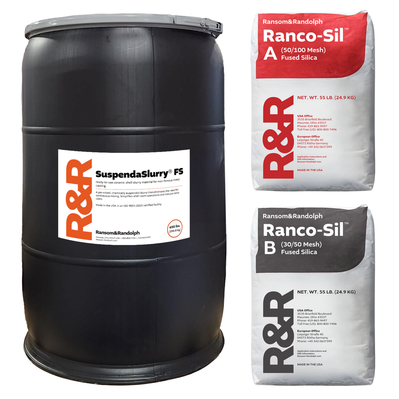 SuspendaSlurry FS non-ferrous bronze art casting kit (50 gallon)