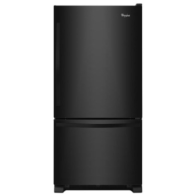 Whirlpool® 22 cu. ft. Bottom-Freezer Refrigerator with Freezer Drawer WRB322DMBB