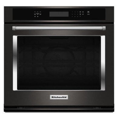 Kitchenaid® 30" Single Wall Oven with Even-Heat™ True Convection KOSE500EBS