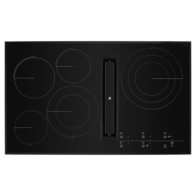 Jennair® 36" Electric Radiant Downdraft Cooktop Black JED4536KB