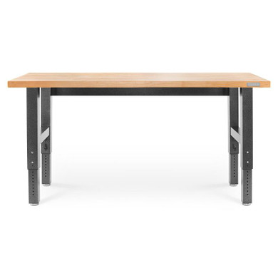 Gladiator® 6' (182.9 cm) Wide Adjustable Height Hardwood Workbench GAWB06HWEG
