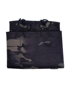 Double 5.56 Mag Pouch Laminate - MultiCam Black