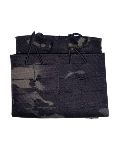 Double 5.56 Mag Pouch Laminate - MultiCam Black