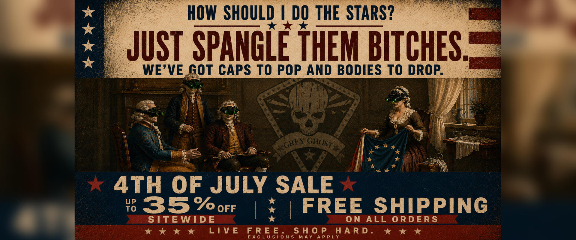 Grey Ghost Gear 4th of July Sale