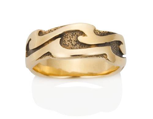 Women's Wavy Wave Ring by David Virtue Jewelry