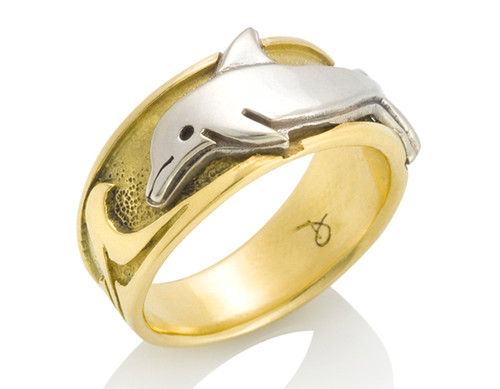 Shining Jewel 24K Dolphin Finger Ring For Women (SJ_4168) : Amazon.in:  Jewellery