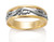 Men's 2 Color Scroll Ring by David Virtue Jewelry