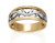 Women's 2 Color Open Heart Ring by David Virtue Jewelry
