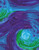 Painted Swirl Fantasy blue