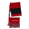 Striped Team Scarf product image featuring official Mitsubishi Motors branding, detailed construction, and lifestyle-ready automotive accessory design