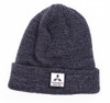 Patch Ribbed Knit Beanie
