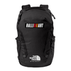 RALLIART Backpack by The North Face product image featuring official Mitsubishi Motors branding, detailed construction, and lifestyle-ready automotive accessory design