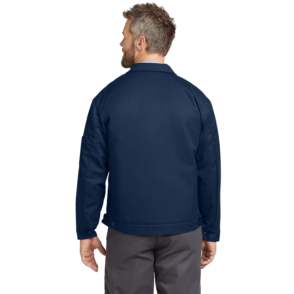 Mitsubishi Motors Shop Jacket by Red Kap product image featuring official branding, premium materials, performance-inspired design, and automotive lifestyle styling