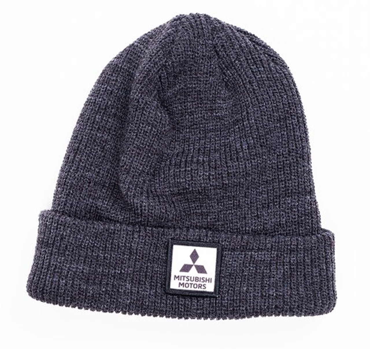 Patch Ribbed Knit Beanie