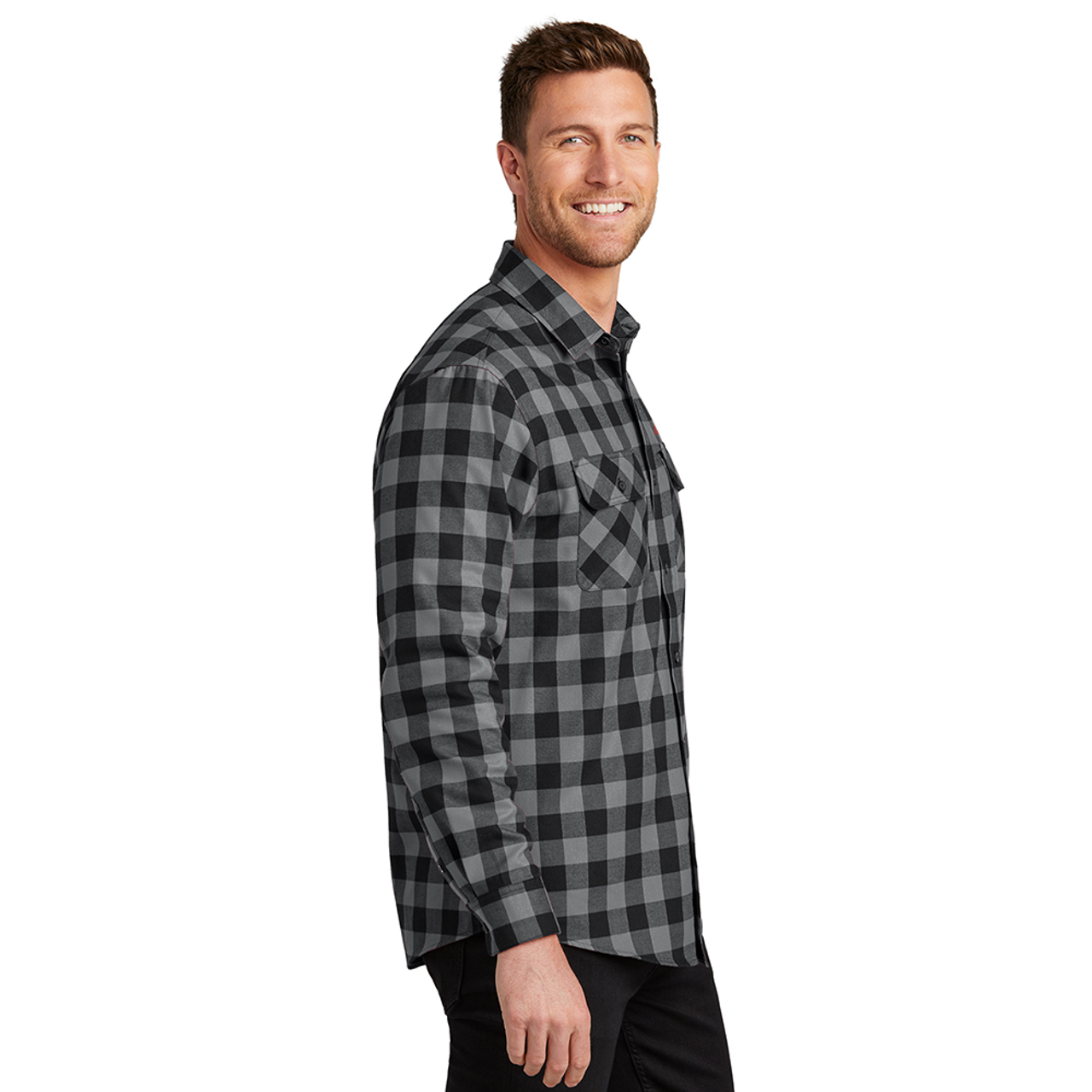 Flannel Button-Up Shirt