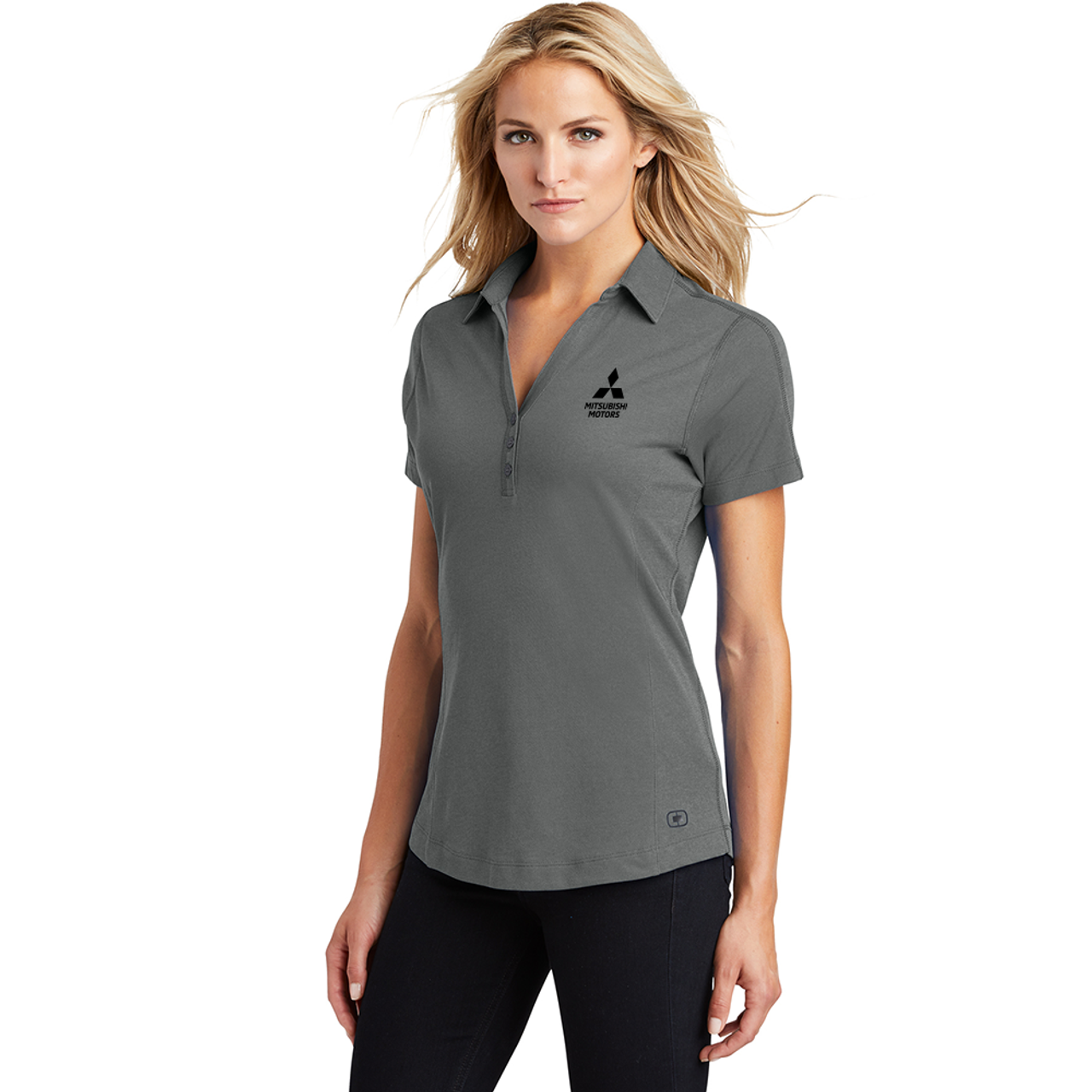 Ladies Three Button Polo