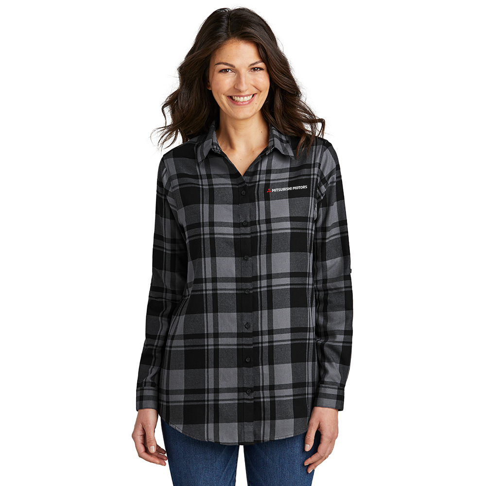 Women's Flannel Button-Up Shirt