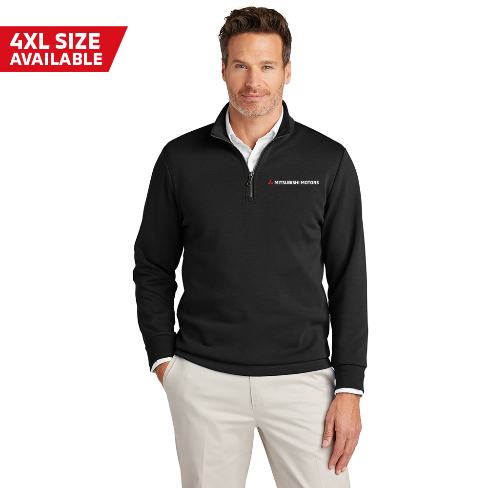 Mitsubishi Motors Brooks Brothers Double Knit 1/4 Zip product image featuring official branding, premium materials, performance-inspired design, and automotive lifestyle styling