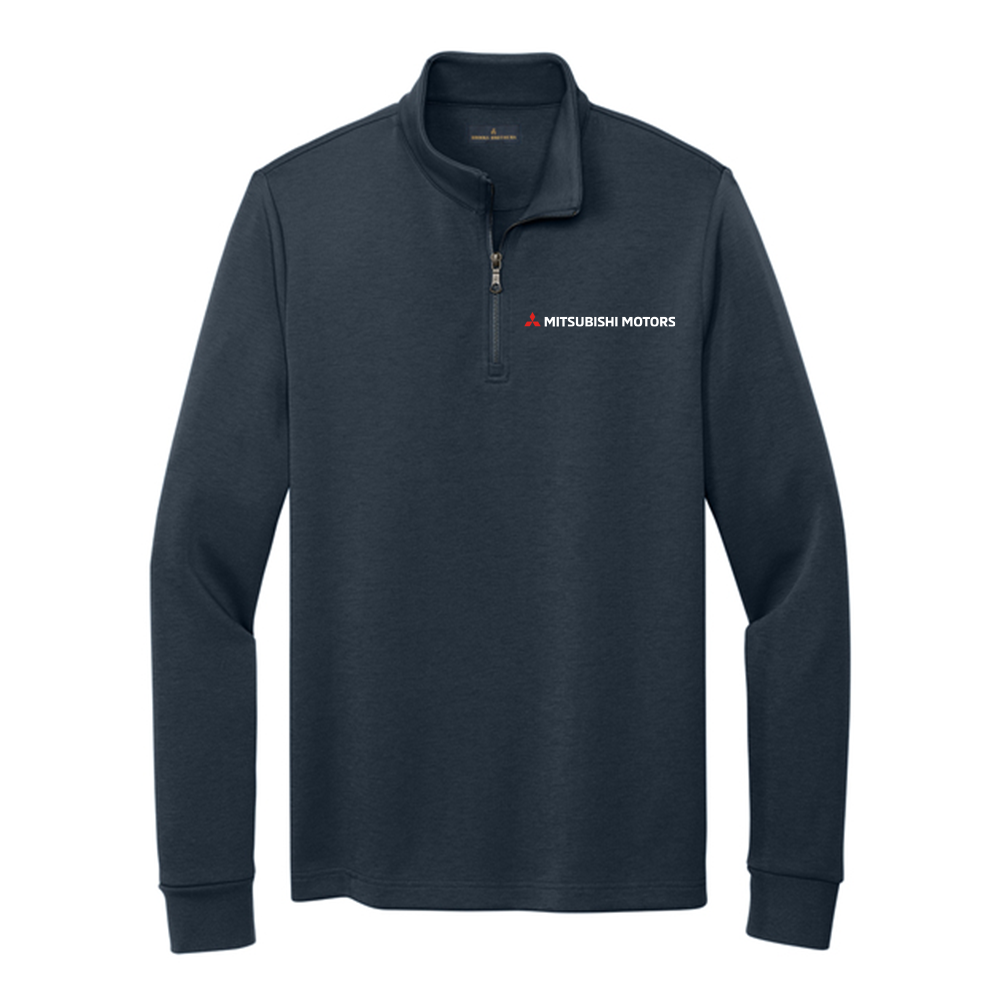Mitsubishi Motors Brooks Brothers Double Knit 1/4 Zip product image featuring official branding, premium materials, performance-inspired design, and automotive lifestyle styling