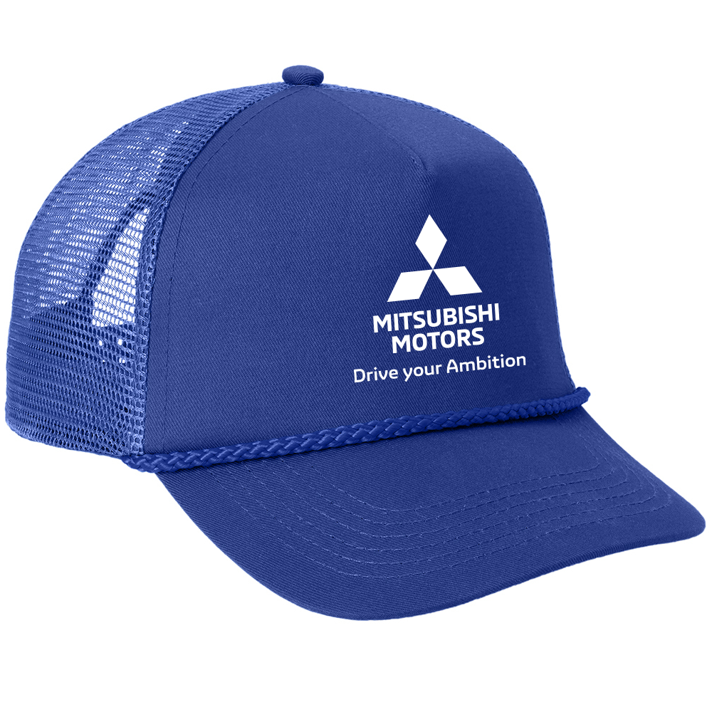 Mitsubishi Motors Ambition Trucker Hat product image featuring official branding, premium materials, performance-inspired design, and automotive lifestyle styling