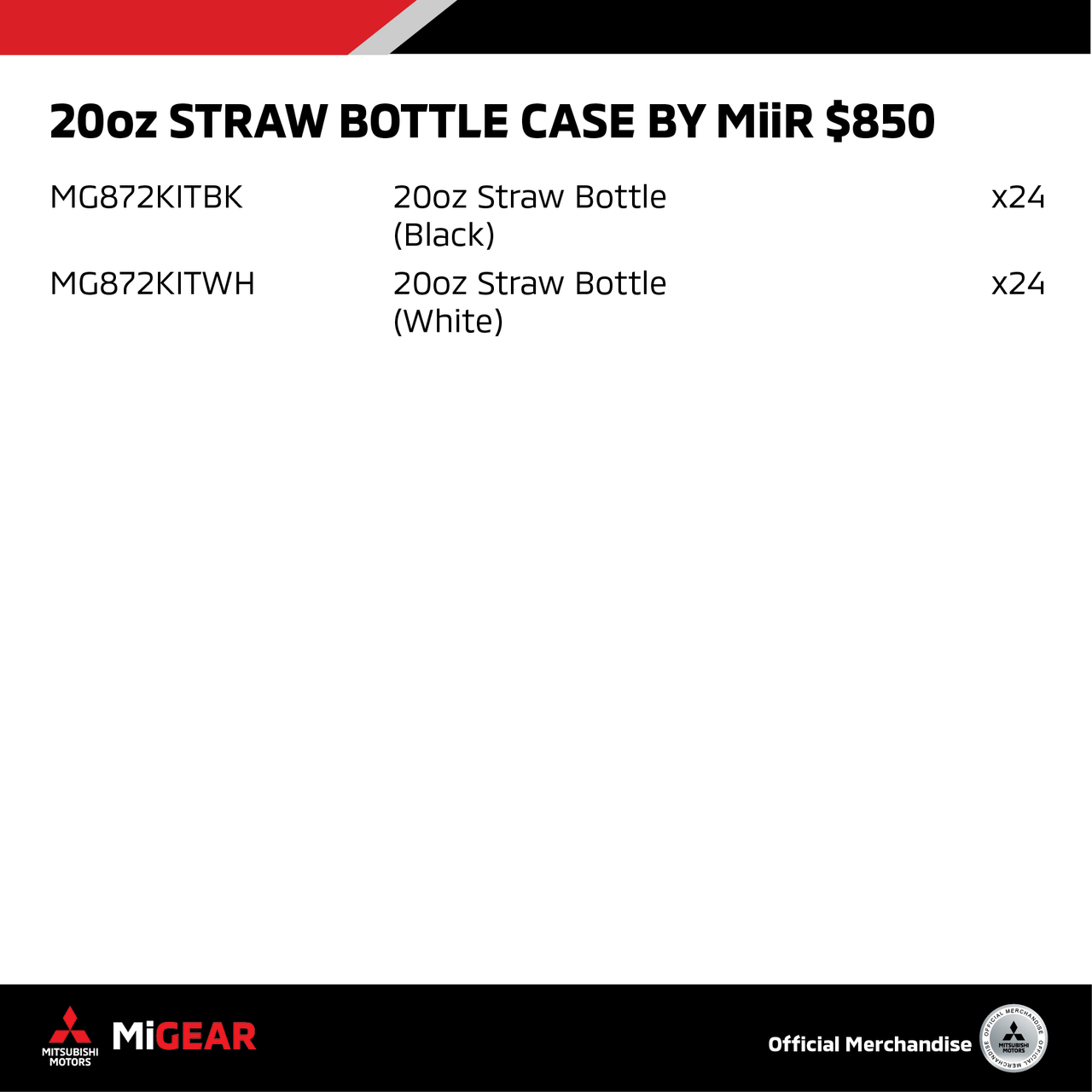 20oz. Straw Bottle Case by MiiR