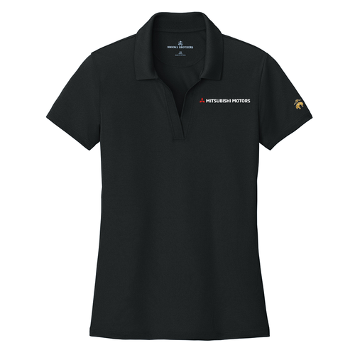 Mitsubishi Motors Ladies Pique Polo by Brooks Brothers product image featuring official branding, premium materials, performance-inspired design, and automotive lifestyle styling