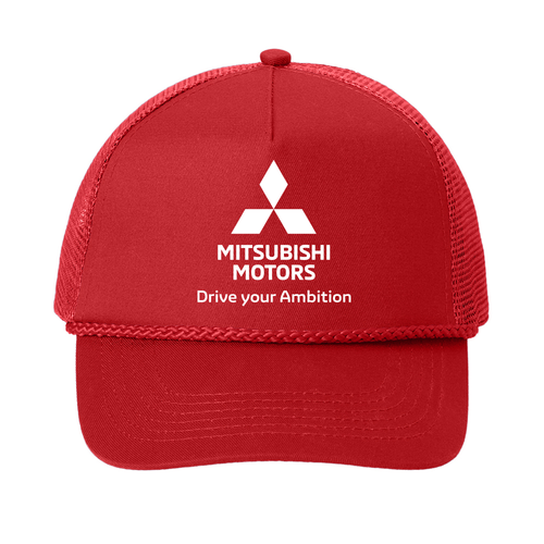 Mitsubishi Motors Ambition Trucker Hat product image featuring official branding, premium materials, performance-inspired design, and automotive lifestyle styling