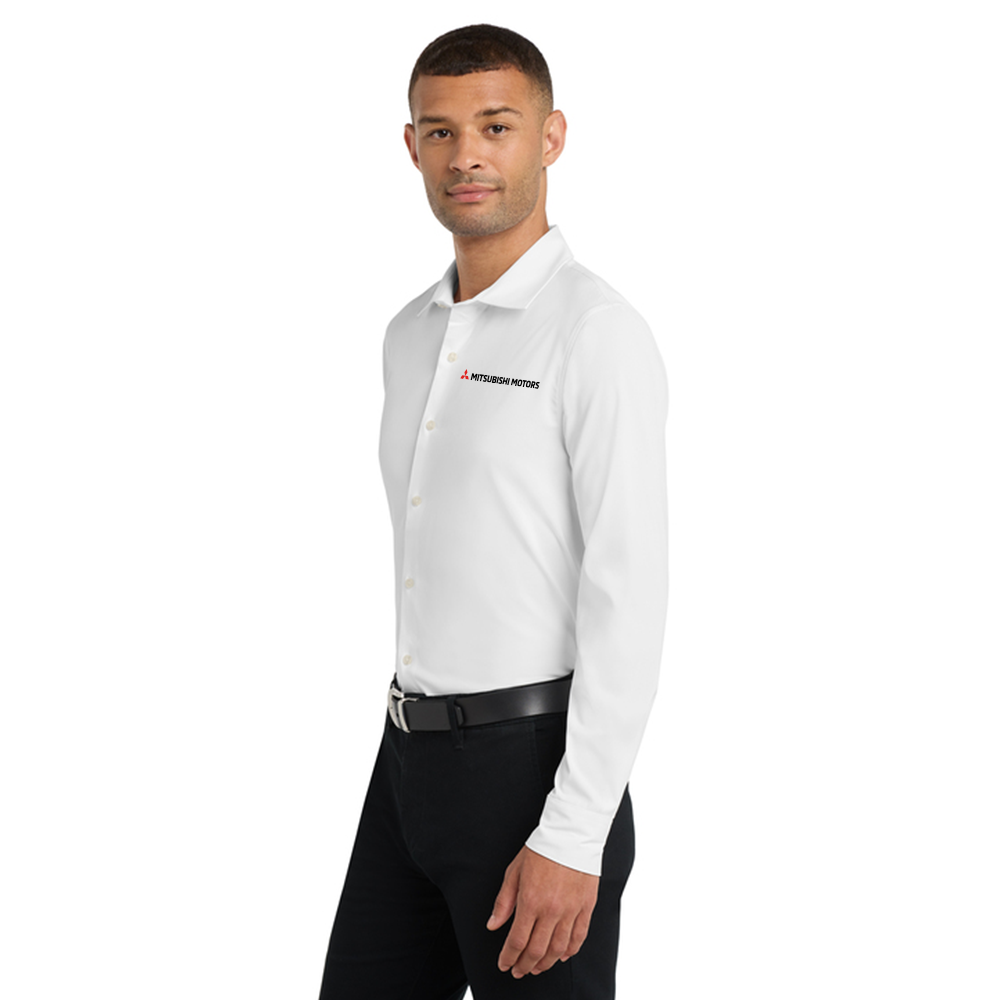 Mitsubishi Motors Stretch Button-Up Shirt product image featuring official branding, premium materials, performance-inspired design, and automotive lifestyle styling