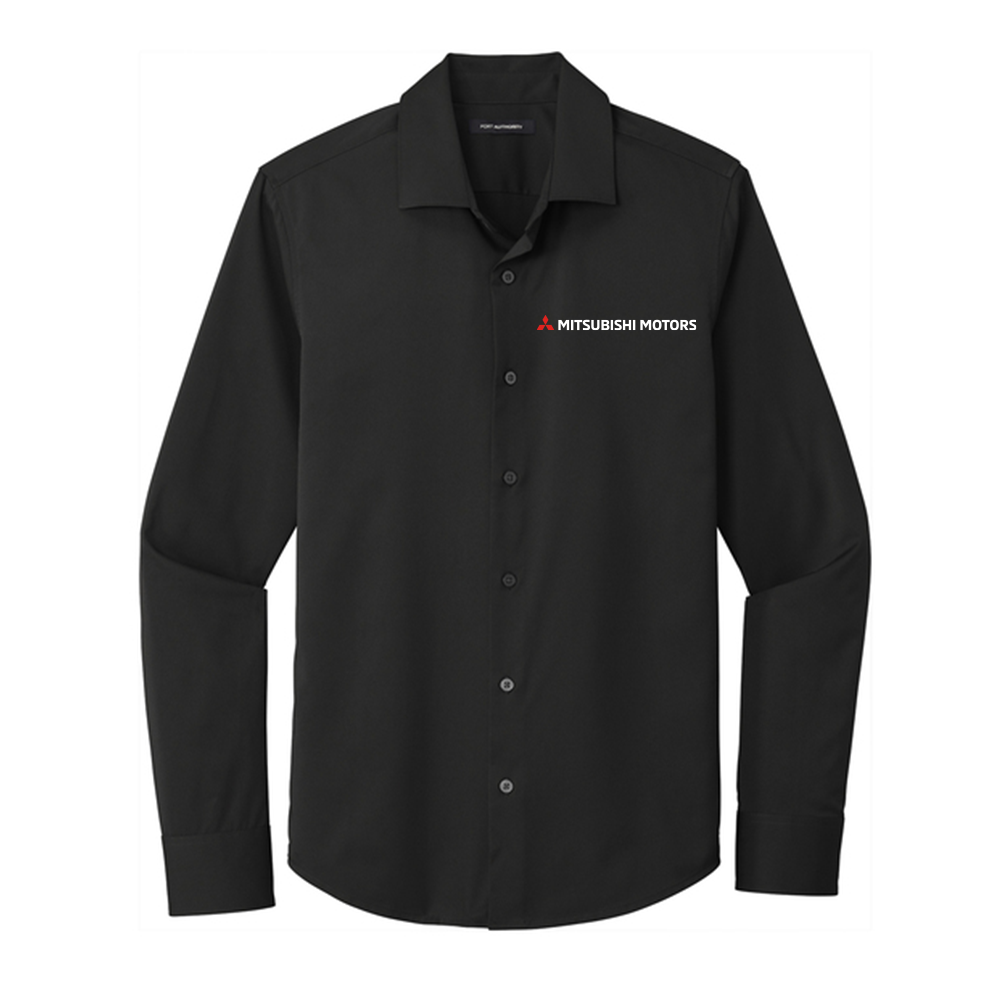Mitsubishi Motors Stretch Button-Up Shirt product image featuring official branding, premium materials, performance-inspired design, and automotive lifestyle styling