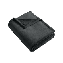 Mitsubishi Motors Ultra Plush Blanket Graphite soft fleece throw product image featuring official branding, premium materials, performance-inspired design, and automotive lifestyle styling