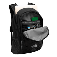 Backpack by The North Face product image featuring official Mitsubishi Motors branding, detailed construction, and lifestyle-ready automotive accessory design