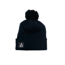 Mitsubishi Motors Adventure Beanie + Poof product image featuring official branding, premium materials, performance-inspired design, and automotive lifestyle styling