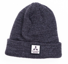 Mitsubishi Motors Patch Ribbed Knit Beanie product image featuring official branding, premium materials, performance-inspired design, and automotive lifestyle styling