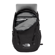 RALLIART Backpack by The North Face product image featuring official Mitsubishi Motors branding, detailed construction, and lifestyle-ready automotive accessory design