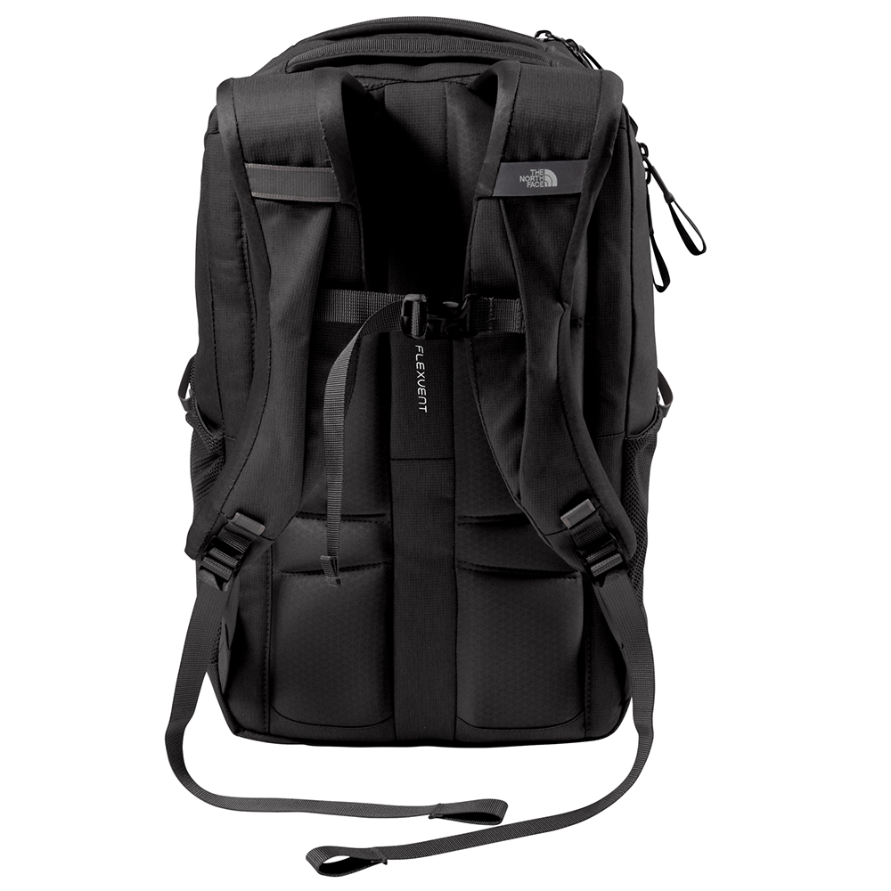 RALLIART Backpack by The North Face product image featuring official Mitsubishi Motors branding, detailed construction, and lifestyle-ready automotive accessory design
