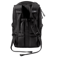 RALLIART Backpack by The North Face product image featuring official Mitsubishi Motors branding, detailed construction, and lifestyle-ready automotive accessory design